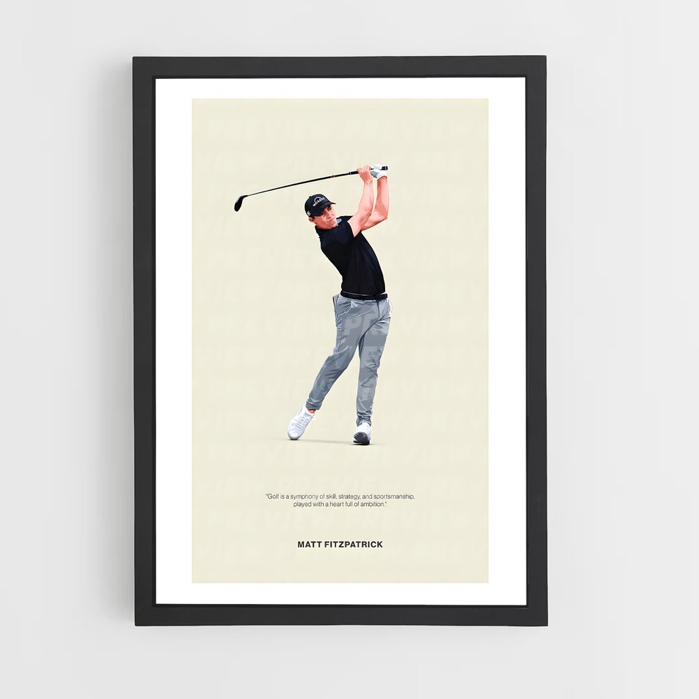 Poster Swing Éthique – affiche Golf (vue 2)